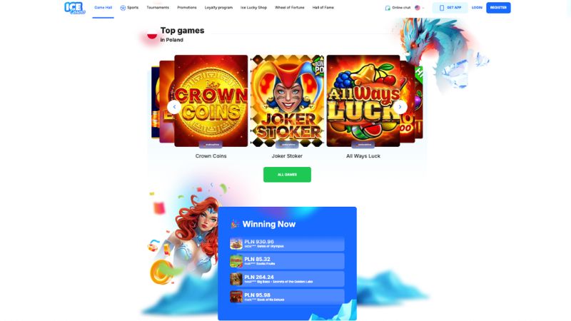 IceCasino platforma i gry